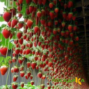 Клубника ампельная Анастасия купить по цене от 370р. в интернет-магазине «Посадика» с доставкой почтой в в Кременкие и по всей России – [изображение №1].