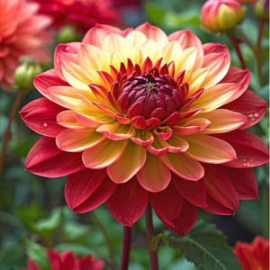 Георгин Оникс Найт купить по цене от 590р. в интернет-магазине «Посадика» с доставкой почтой в в Кременкие и по всей России – [изображение №1].